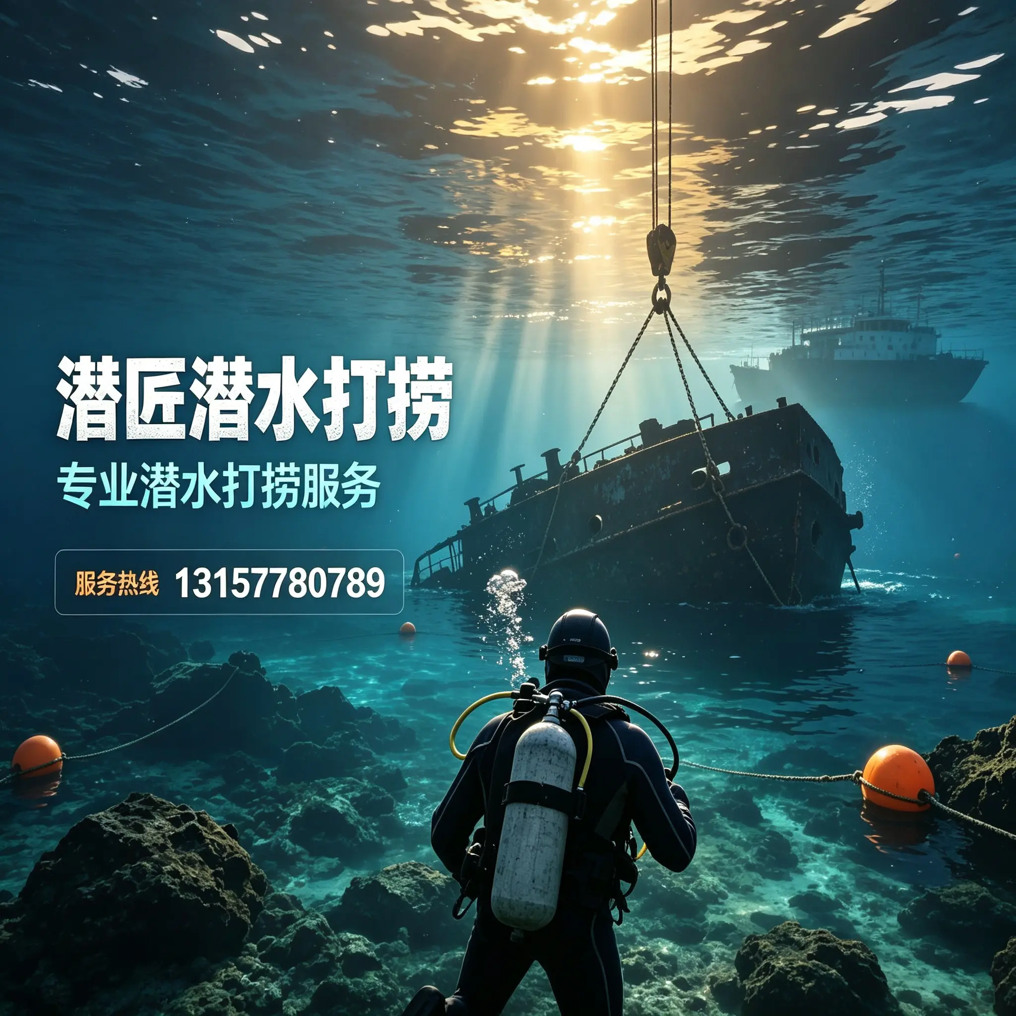 潜匠潜水打捞水下工程